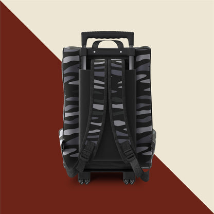 Kaya Pet Carrier Trolley for Travel with Shock Absorbent Wheels, Breathable Mesh Opening for Dogs and Cats, Camo